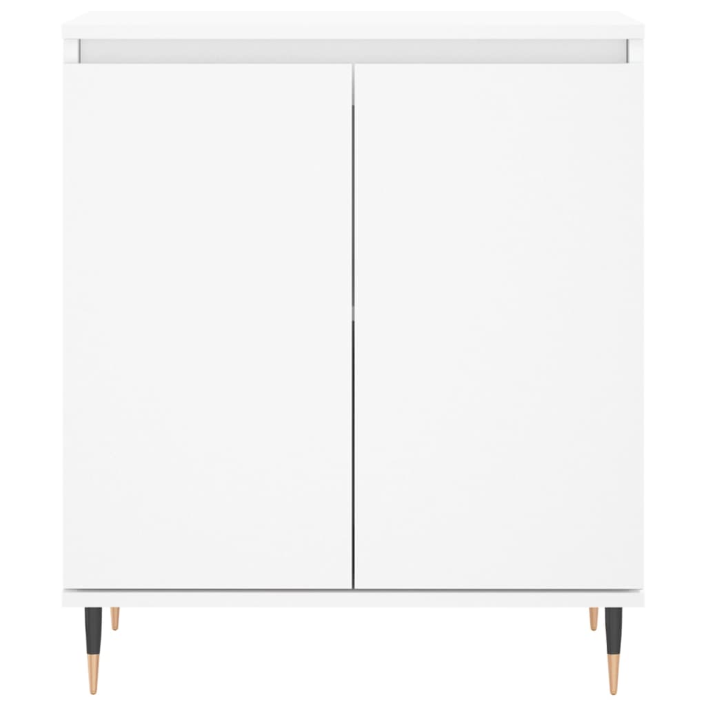Skjenk hvit 60x35x70 cm konstruert tre