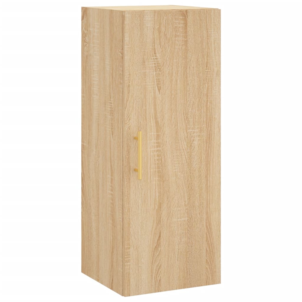 Veggskap sonoma eik 34,5x34x90 cm