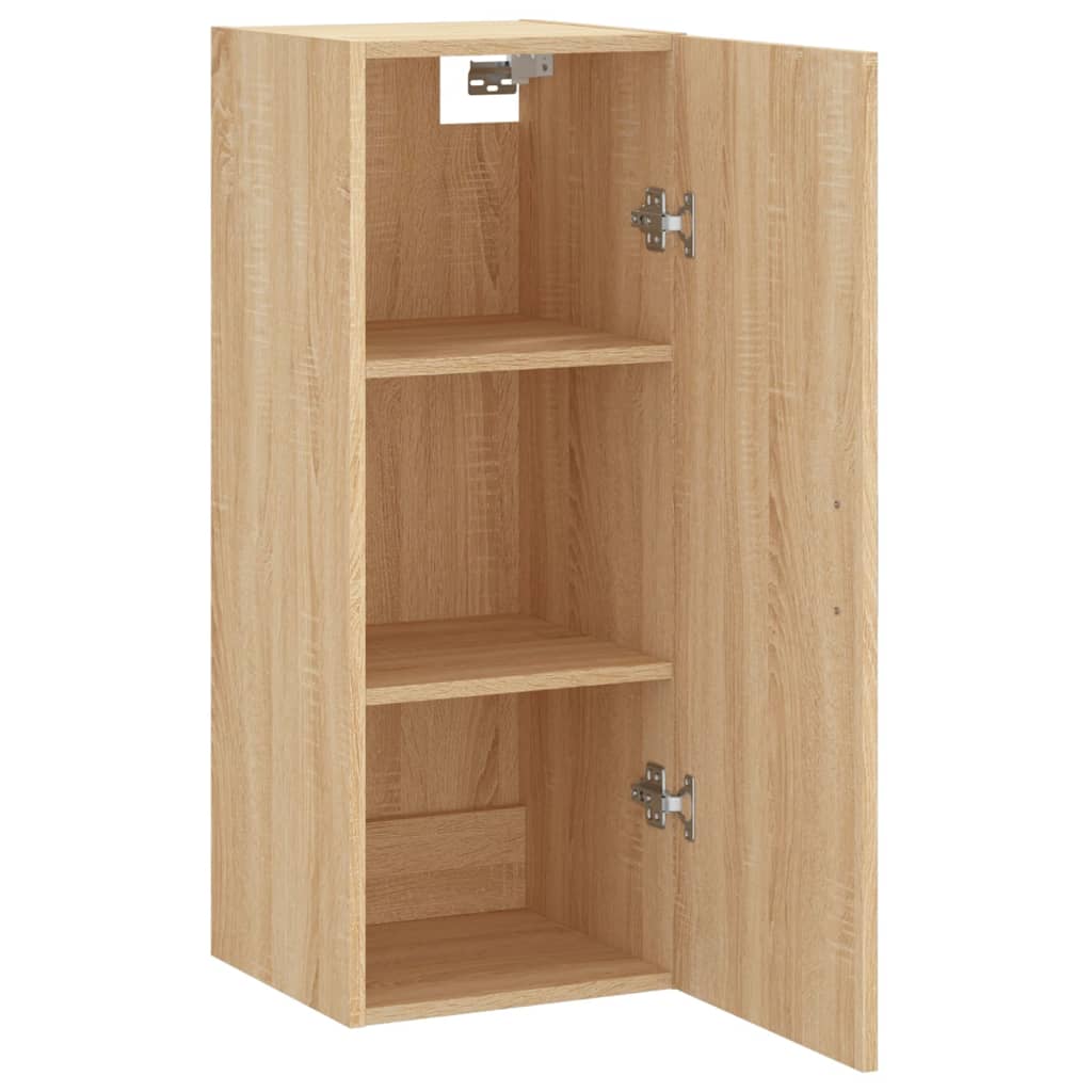 Veggskap sonoma eik 34,5x34x90 cm