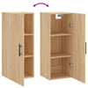 Veggskap sonoma eik 34,5x34x90 cm