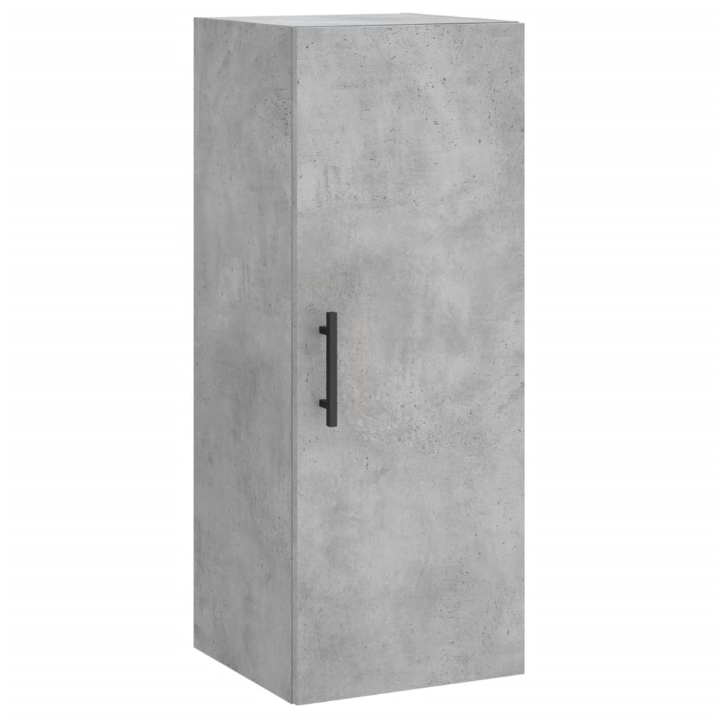 Veggskap betonggrå 69,5x34x90 cm vidaXL