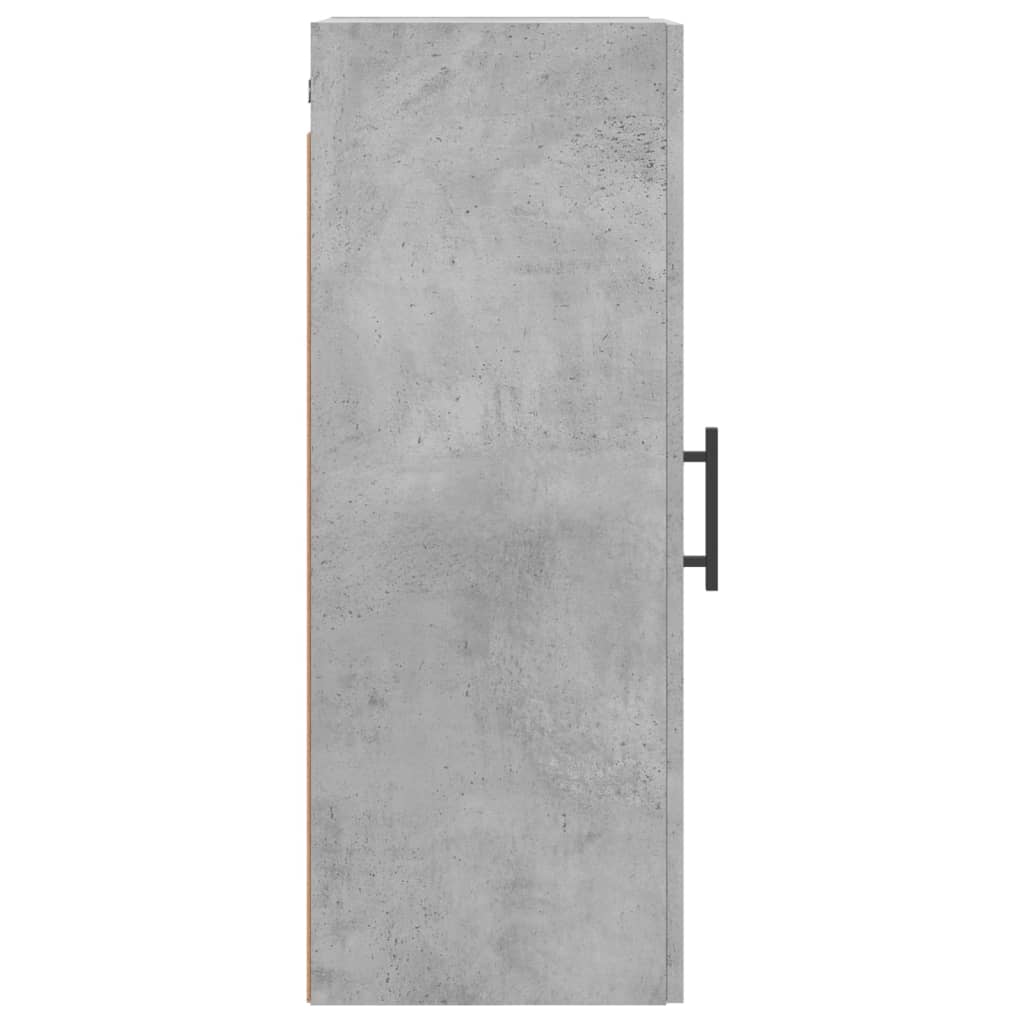 Veggskap betonggrå 69,5x34x90 cm vidaXL