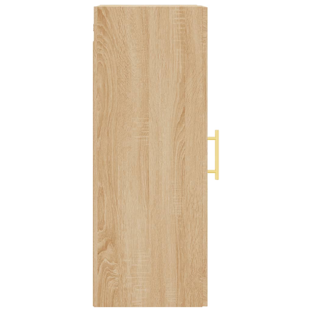 Veggskap sonoma eik 34,5x34x90 cm