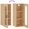 Veggskap sonoma eik 34,5x34x90 cm