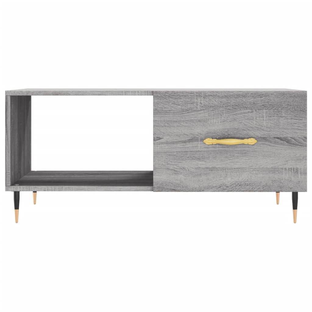 Salongbord grå sonoma 90x50x40 cm konstruert tre vidaXL