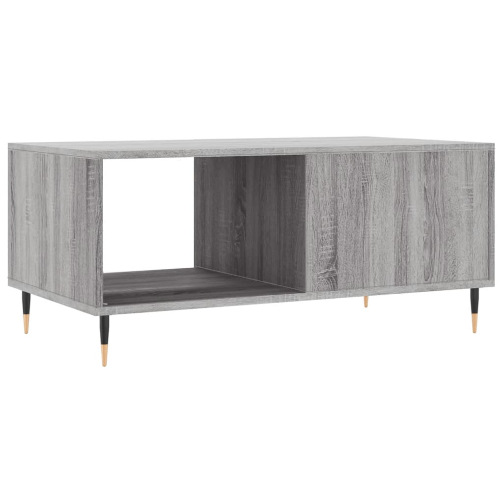 Salongbord grå sonoma 90x50x40 cm konstruert tre vidaXL