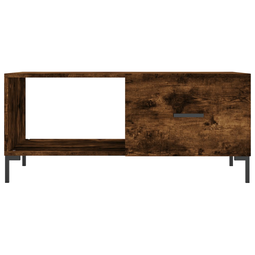 Salongbord røkt eik 90x50x40 cm konstruert tre