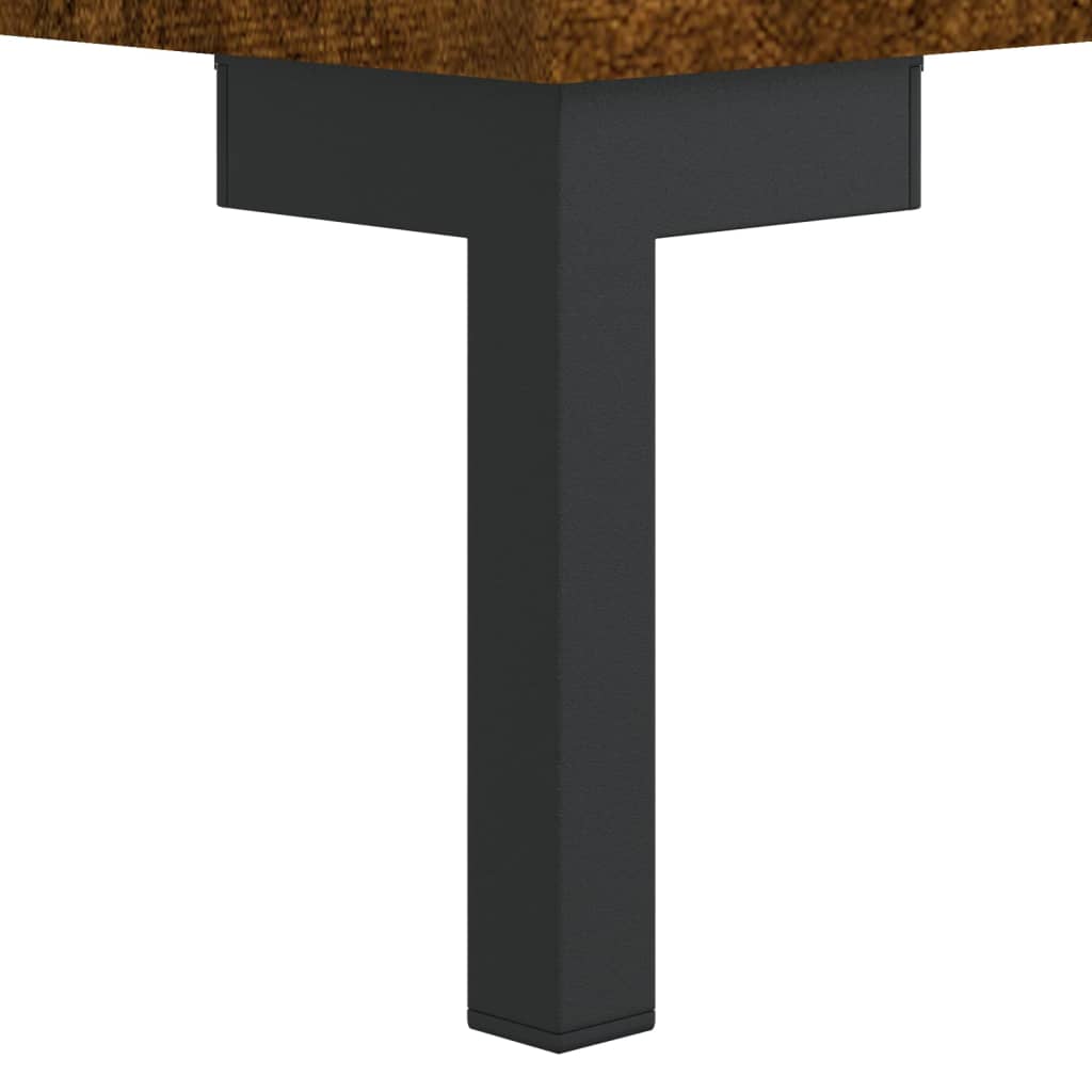 Salongbord røkt eik 90x50x40 cm konstruert tre
