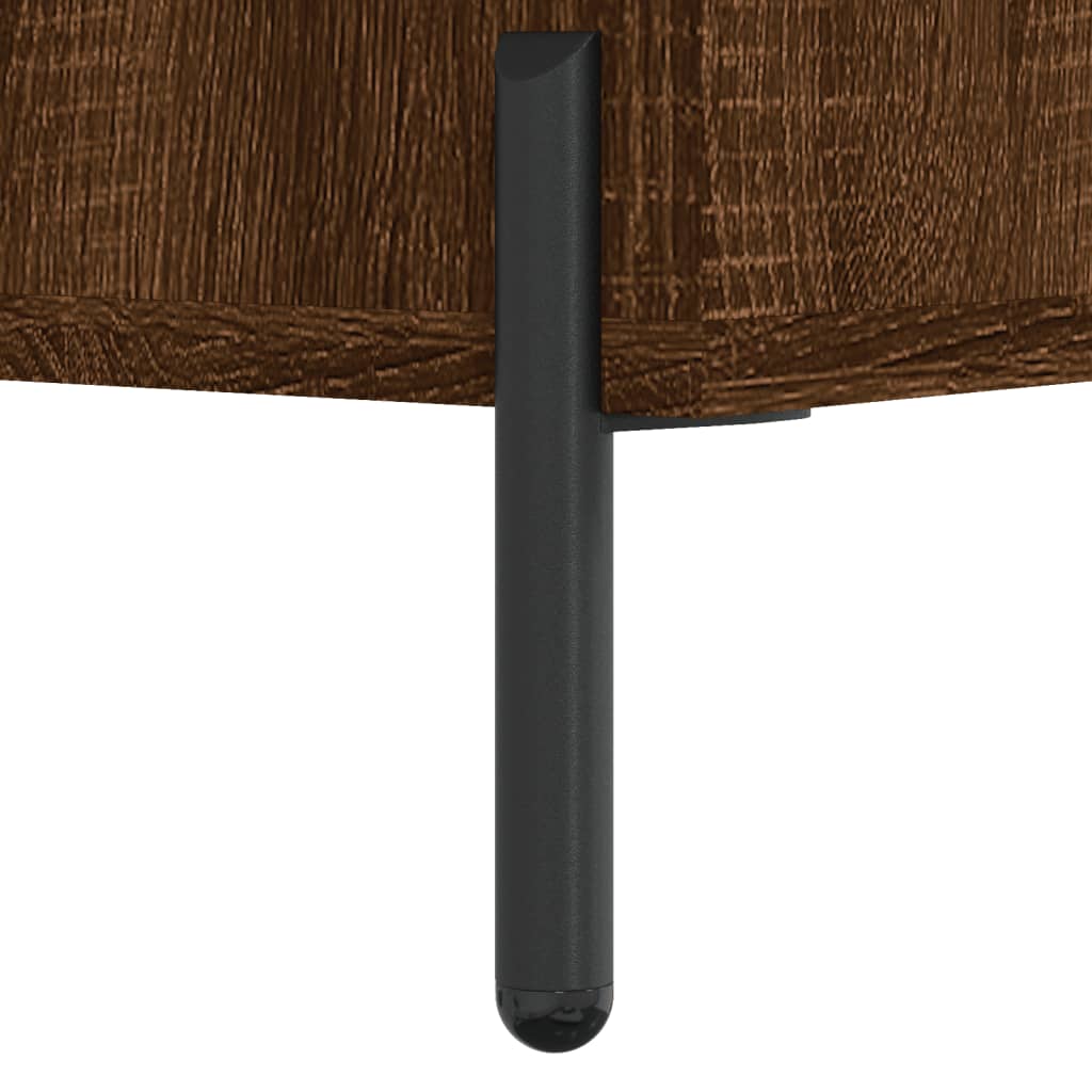 Salongbord brun eik 90x50x40 cm konstruert tre