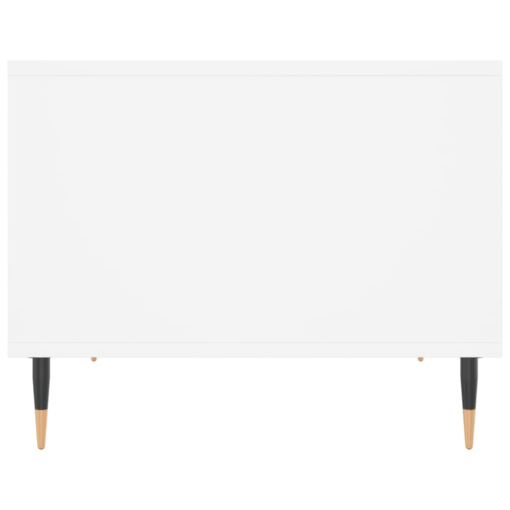 Salongbord hvit 60x50x40 cm konstruert tre