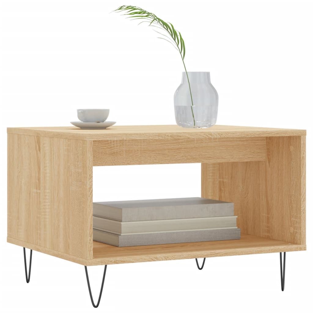 Salongbord sonoma eik 60x50x40 cm konstruert tre