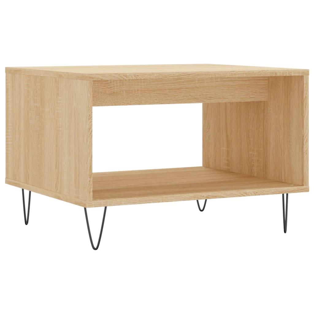 Salongbord sonoma eik 60x50x40 cm konstruert tre