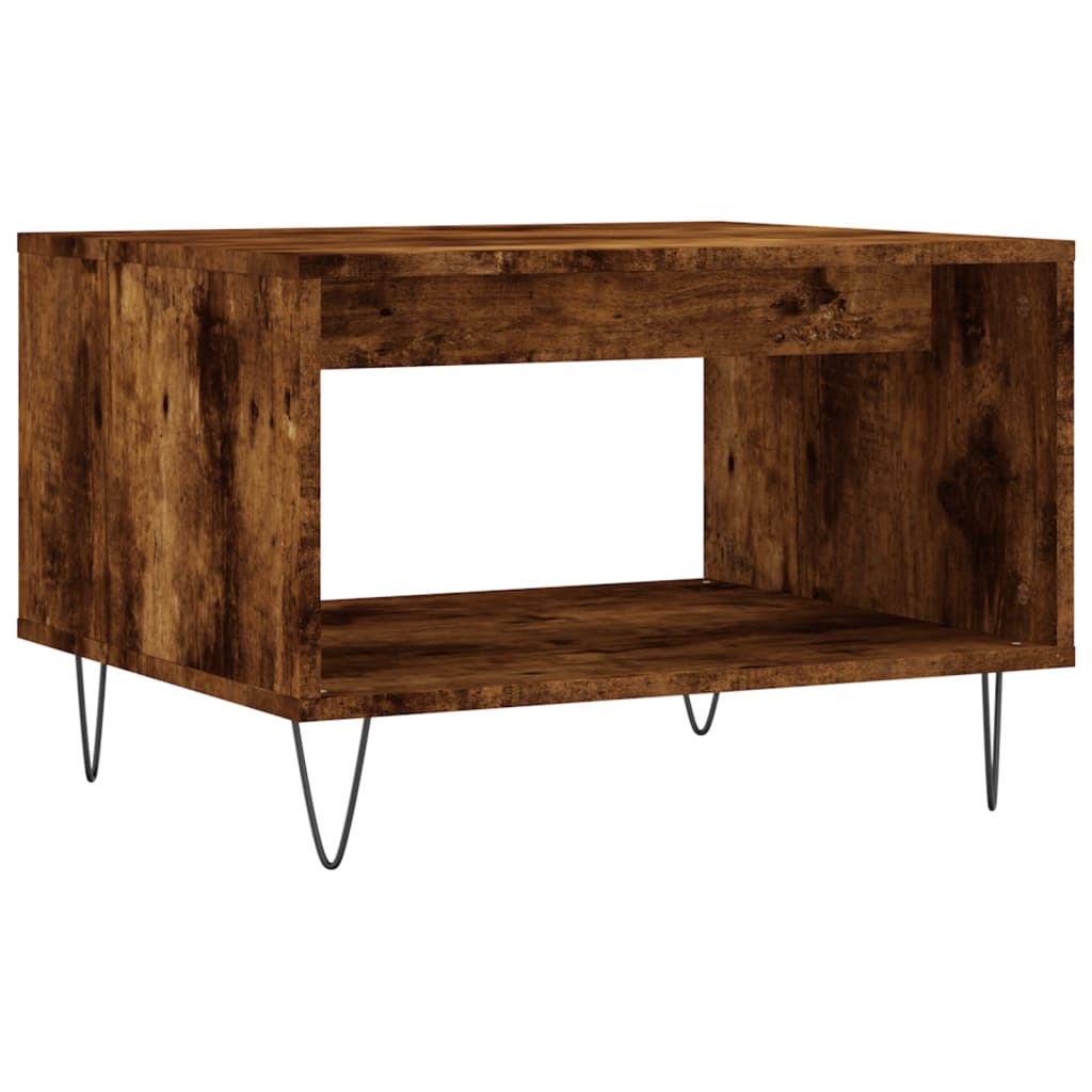 Salongbord røkt eik 60x50x40 cm konstruert tre