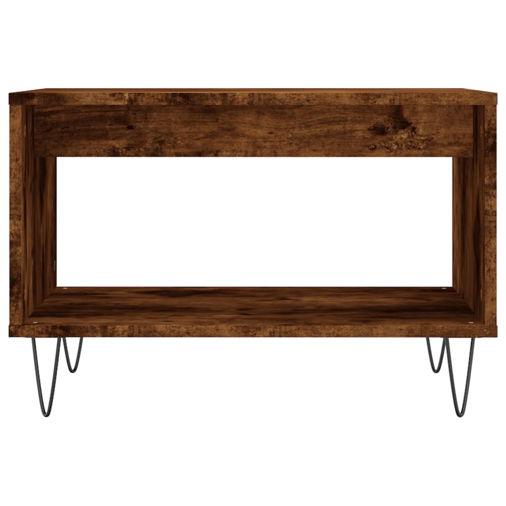 Salongbord røkt eik 60x50x40 cm konstruert tre