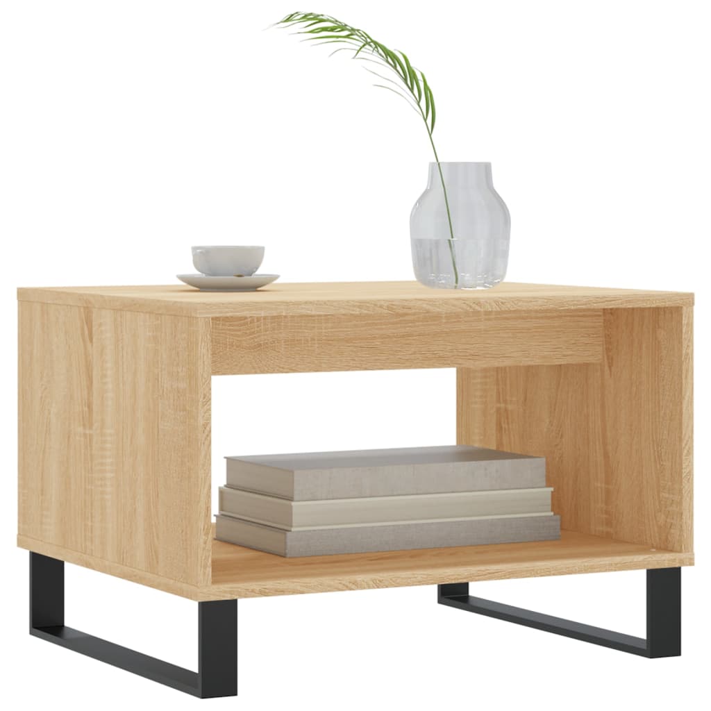 Salongbord sonoma eik 60x50x40 cm konstruert tre