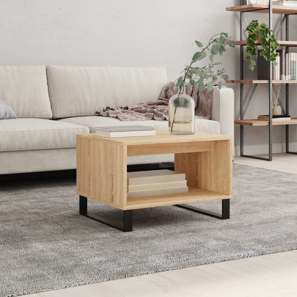 Salongbord sonoma eik 60x50x40 cm konstruert tre