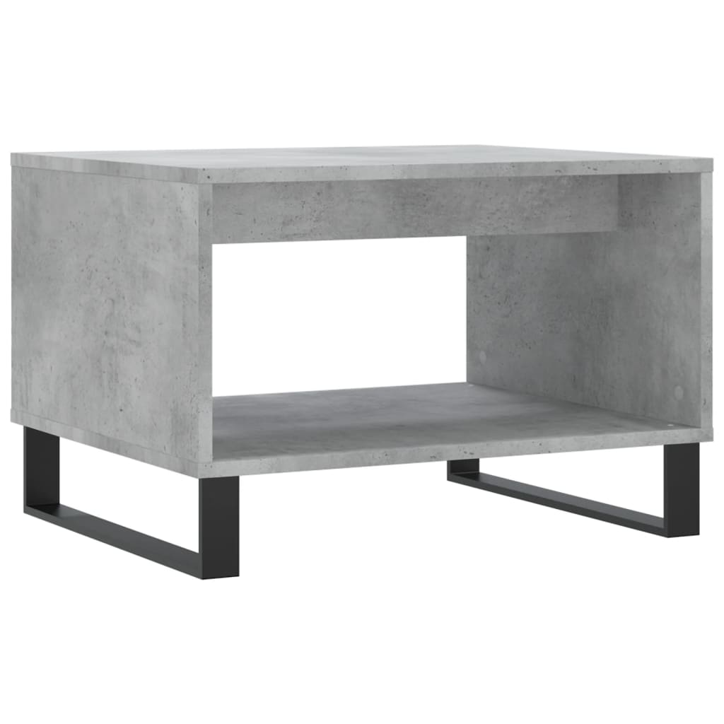 Salongbord betonggrå 60x50x40 cm konstruert tre