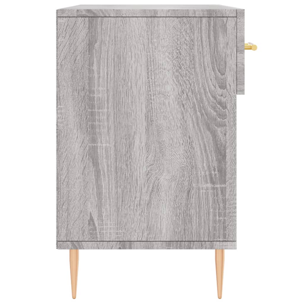 Skoskap grå sonoma 102x35x55 cm konstruert tre
