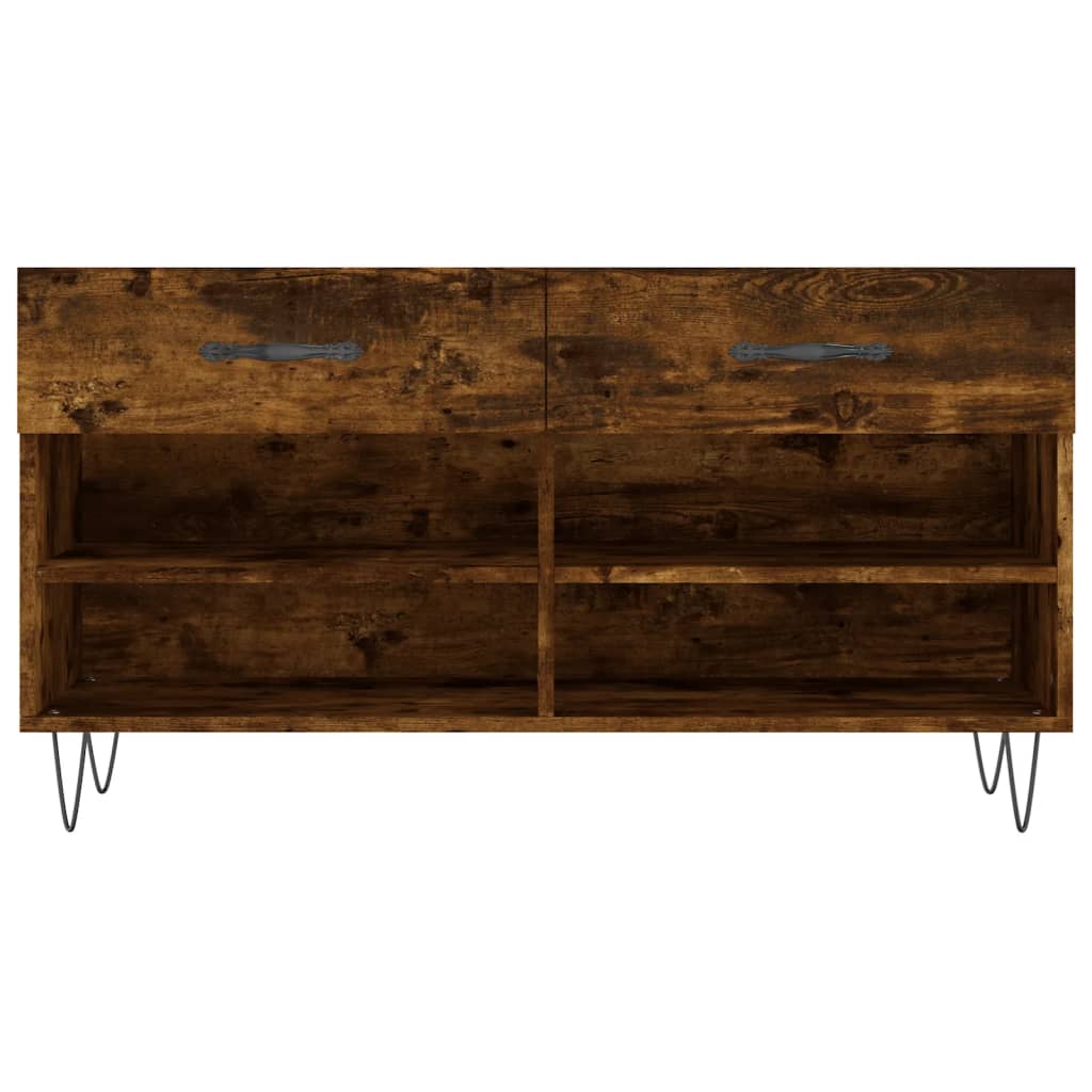 Skobenk røkt eik 102x35x55 cm konstruert tre