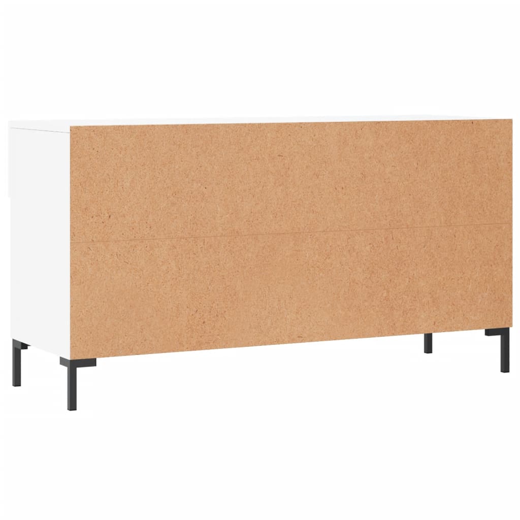 Skobenk hvit 102x35x55 cm konstruert tre