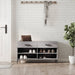 Skoskap grå sonoma 102x35x55 cm konstruert tre
