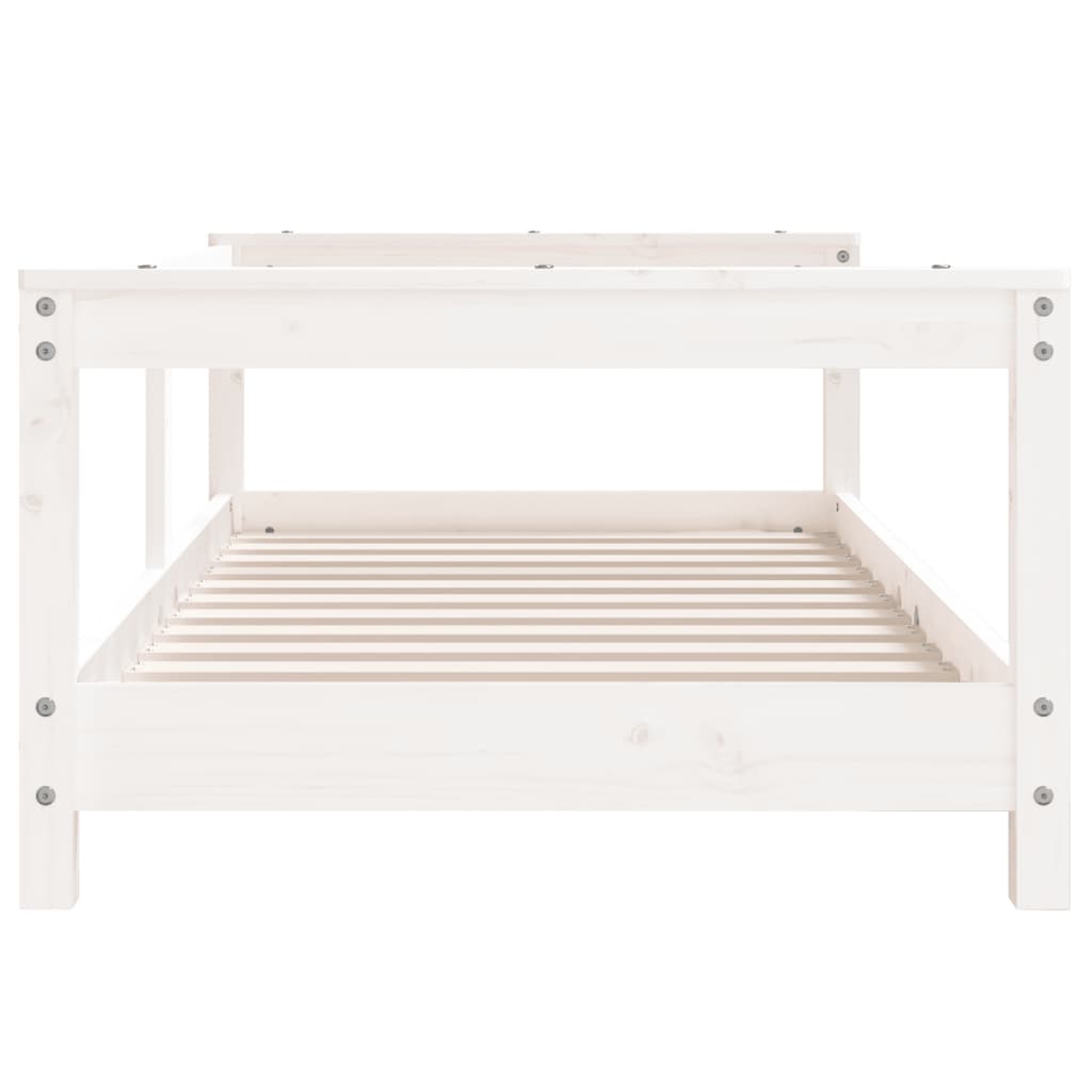 Barnesengeramme hvit 70x140 cm heltre furu