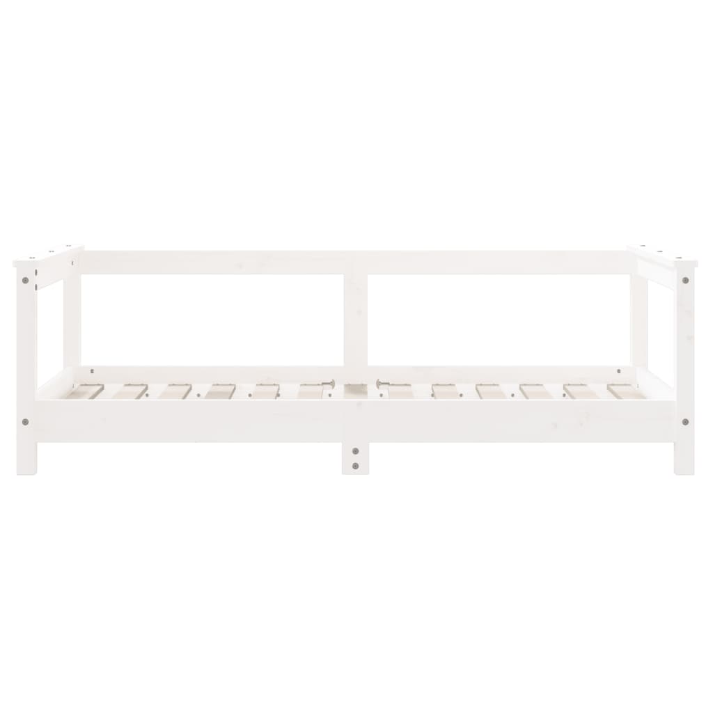 Barnesengeramme hvit 70x140 cm heltre furu
