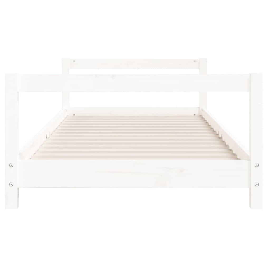 Barnesengeramme hvit 90x190 cm heltre furu