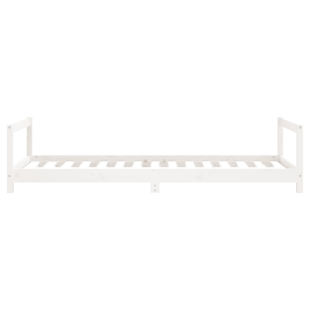 Barnesengeramme hvit 90x190 cm heltre furu