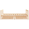 Barnesengeramme med skuffer 80x160 cm heltre furu