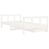 Barnesengeramme med skuffer hvit 90x190 cm heltre furu