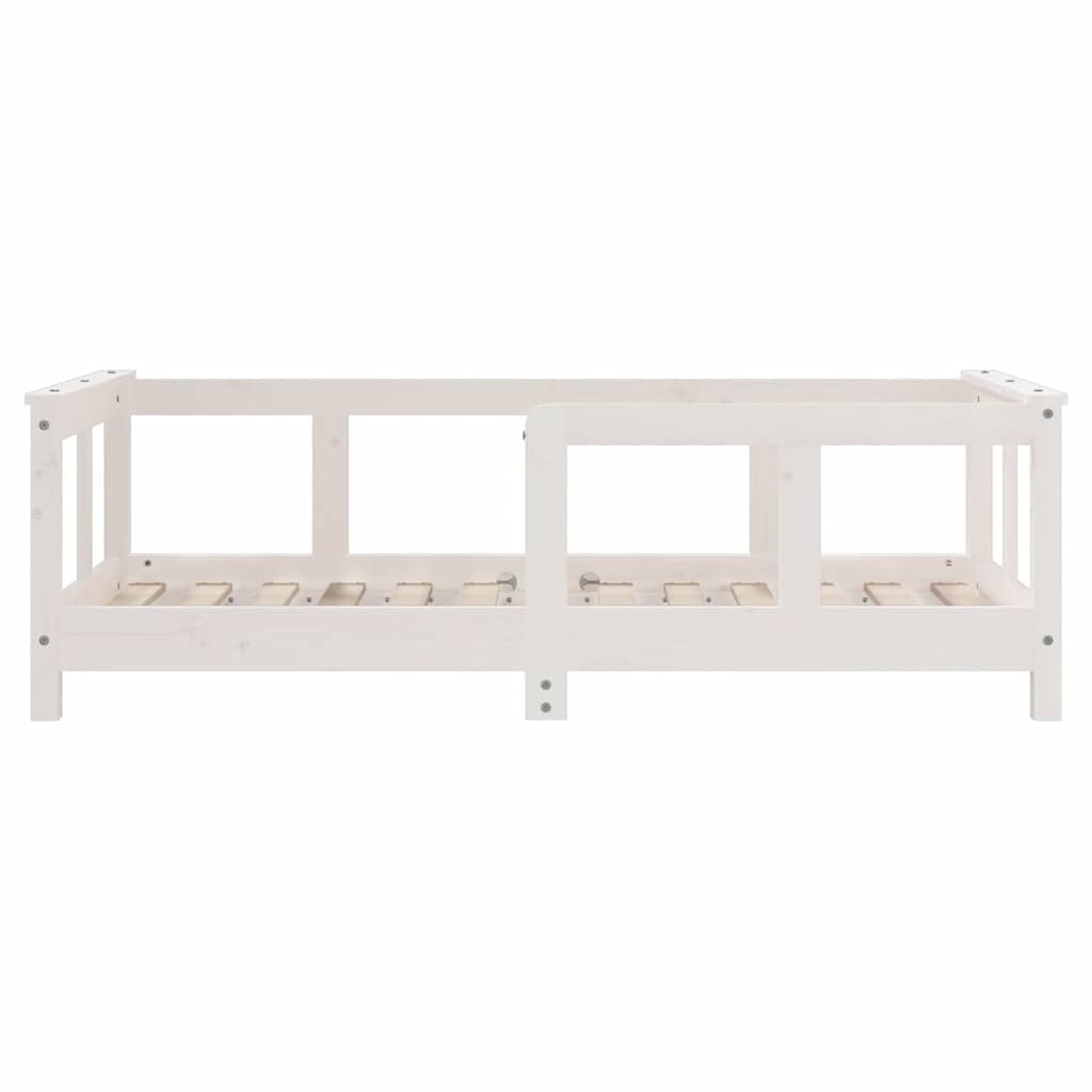 Barnesengeramme hvit 70x140 cm heltre furu