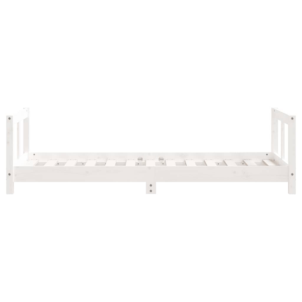 Barnesengeramme hvit 80x160 cm heltre furu