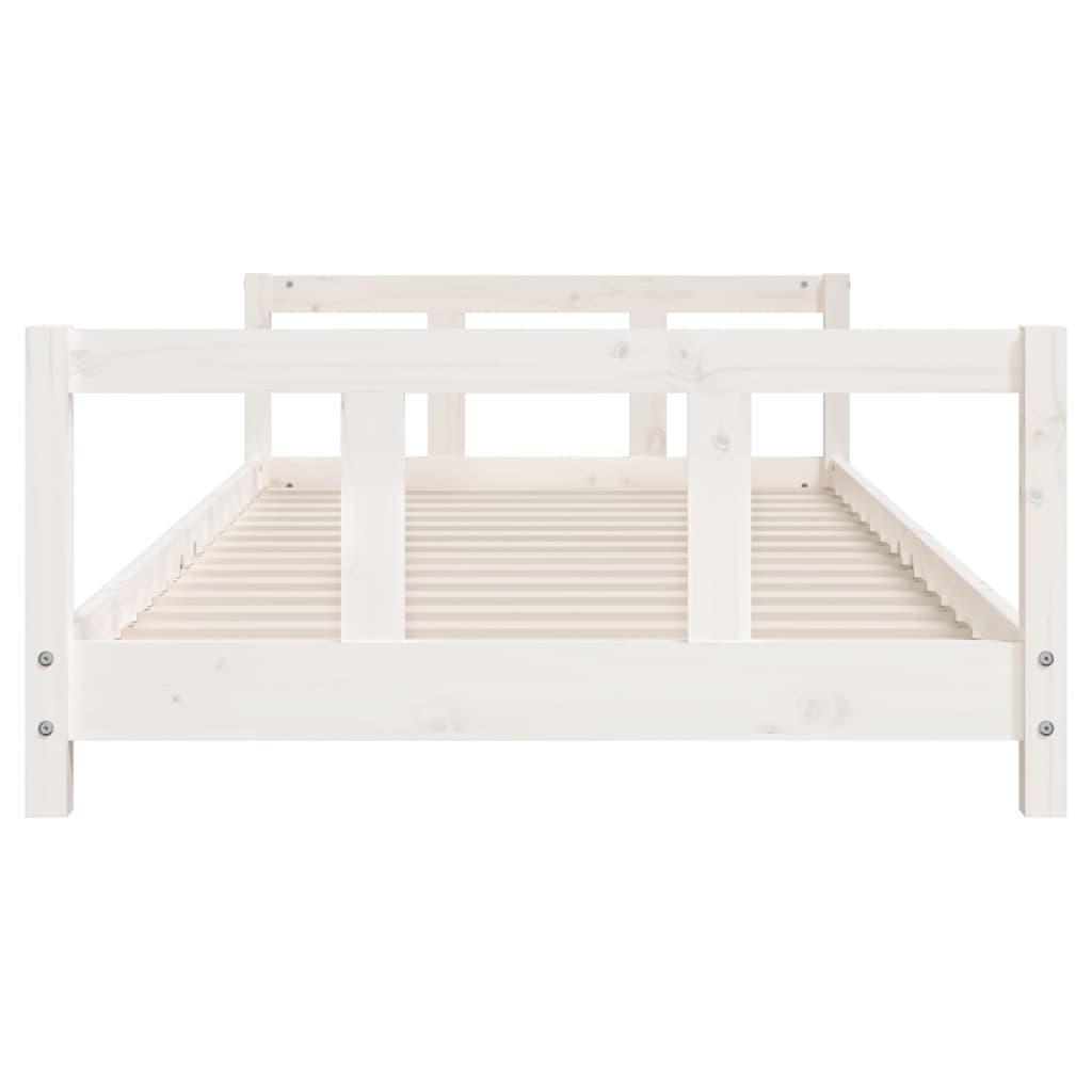 Barnesengeramme hvit 90x190 cm heltre furu