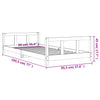 Barnesengeramme hvit 90x190 cm heltre furu