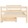Barnesengeramme med skuffer 80x200 cm heltre furu
