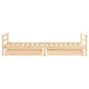 Barnesengeramme med skuffer 80x200 cm heltre furu