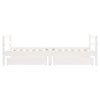 Barnesengeramme med skuffer hvit 80x160 cm heltre furu