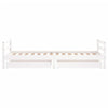 Barnesengeramme med skuffer hvit 90x190 cm heltre furu
