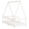 Barnesengeramme hvit 70x140 cm heltre furu