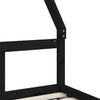 Barnesengeramme svart 80x160 cm heltre furu