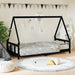 Barnesengeramme svart 90x190 cm heltre furu