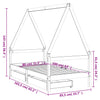 Barnesengeramme med skuffer 80x160 cm heltre furu