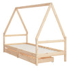 Barnesengeramme med skuffer 90x190 cm heltre furu