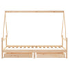 Barnesengeramme med skuffer 90x190 cm heltre furu