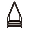 Barnesengeramme svart 70x140 cm heltre furu