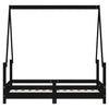 Barnesengeramme svart 70x140 cm heltre furu