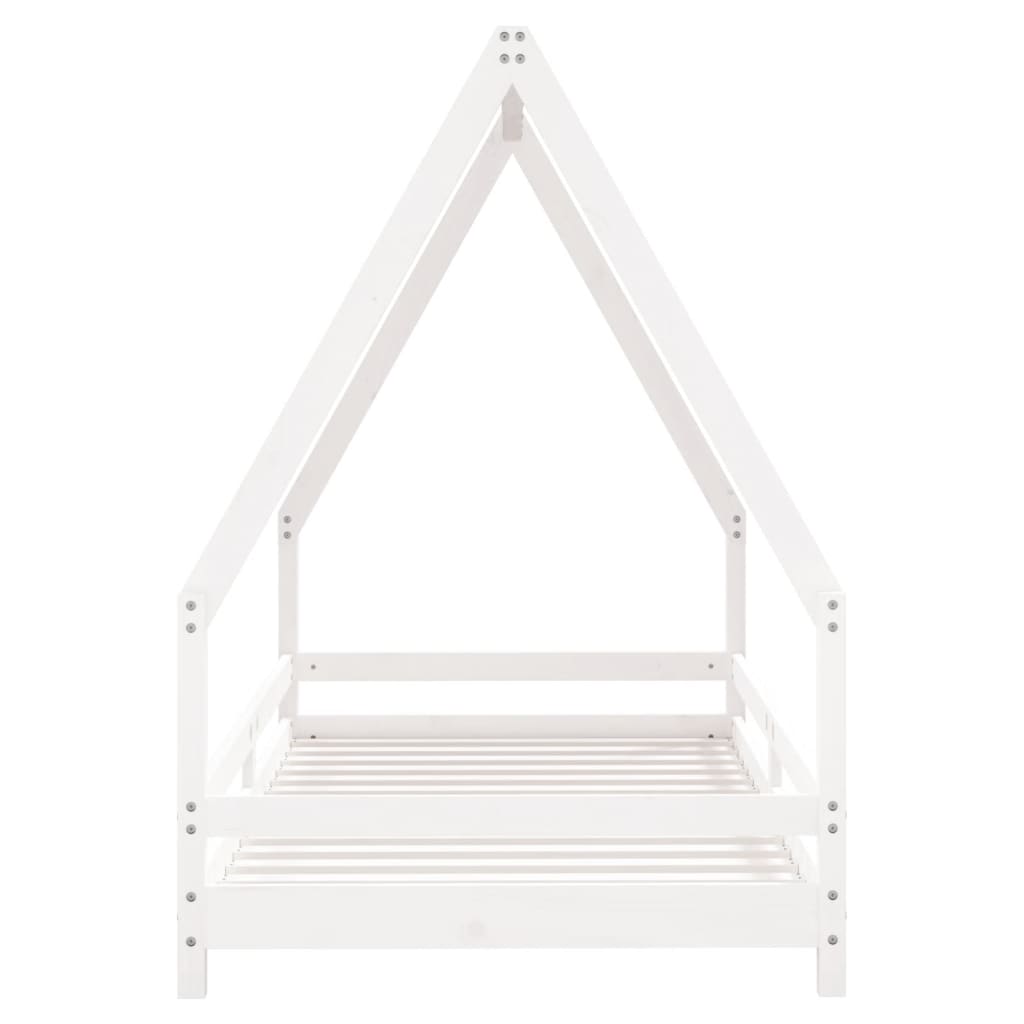 Barnesengeramme hvit 90x190 cm heltre furu