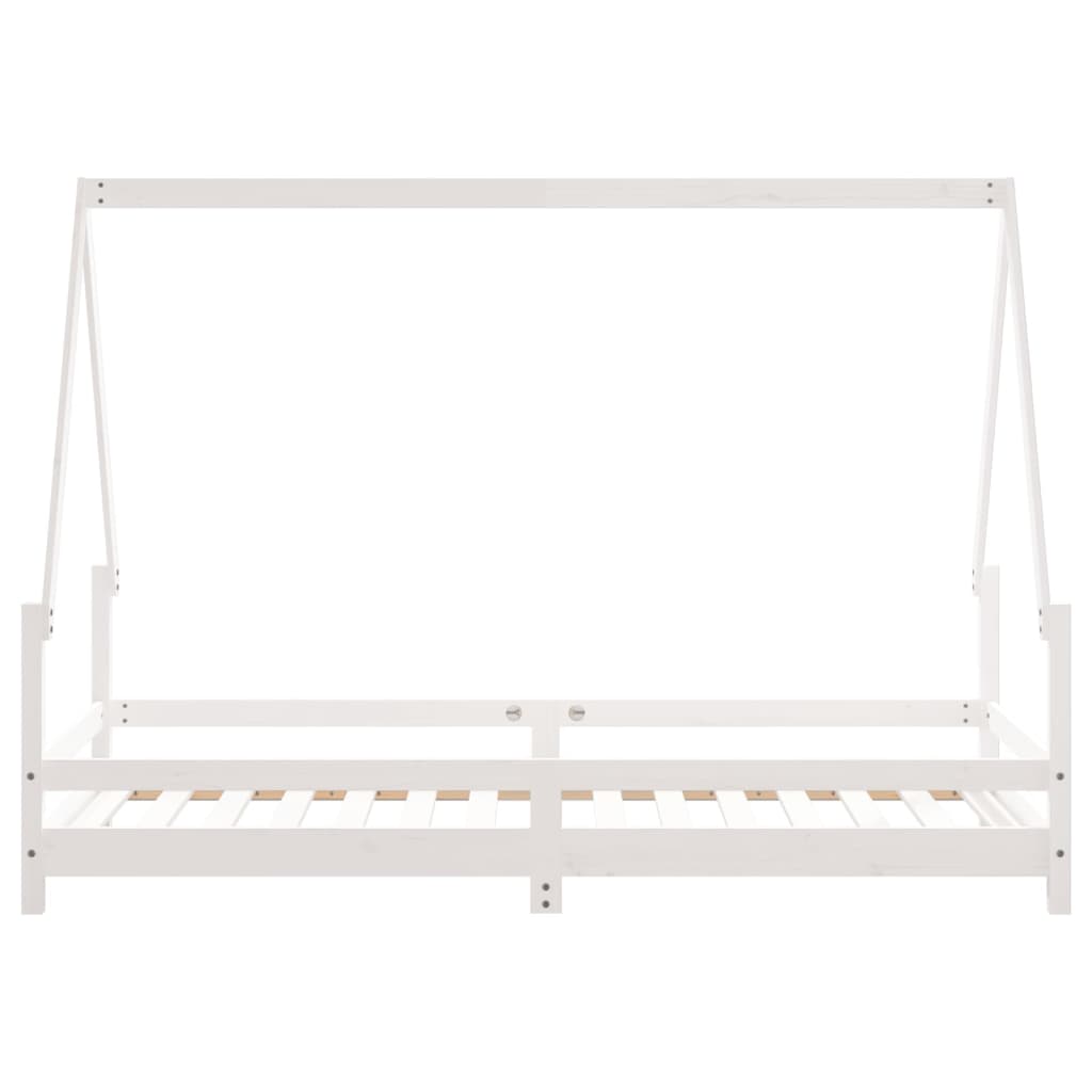 Barnesengeramme hvit 90x190 cm heltre furu