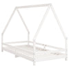 Barnesengeramme hvit 90x190 cm heltre furu